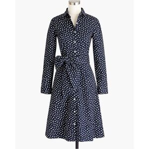 J Crew Factory blue and white floral dress